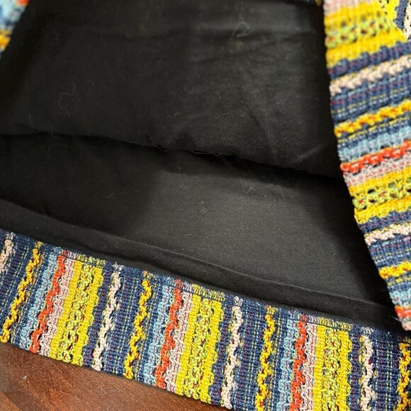 Madewell Texture & Thread Stripe Tie Shoulder Tank Top Rainbow Crochet Size S - Picture 4 of 7